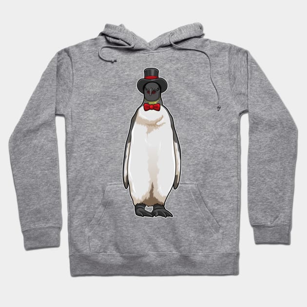 Penguin as Gentleman with Hat Hoodie by Markus Schnabel